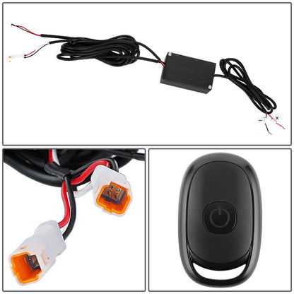 FAROS RGB LED - 92-96 FORD F-150 F-250 F-350 BRONCO - FITS MODELS WITH HALOGEN HEADLIGHTS ONLY - 9007 HIGH / LOW BEAM / 194 MARKER - CHROME HOUSING / AMBER CORNER