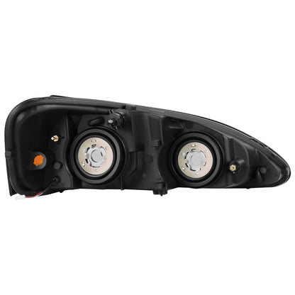 FAROS RGB LED - PONTIAC GRAND PRIX 2004-2008 - 9006 LOW / 9005 HIGH / 194 SIDE MARKER - CHROME HOUSING / AMBER CORNER