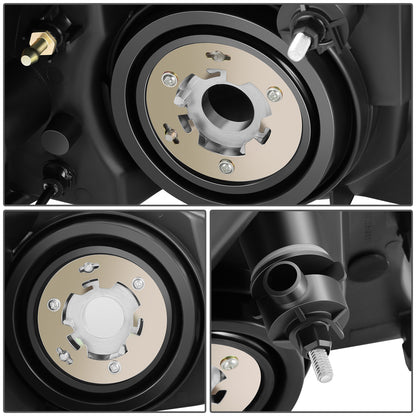 FAROS RGB LED - PONTIAC GRAND PRIX 2004-2008 - 9006 LOW / 9005 HIGH / 194 SIDE MARKER - CHROME HOUSING / AMBER CORNER