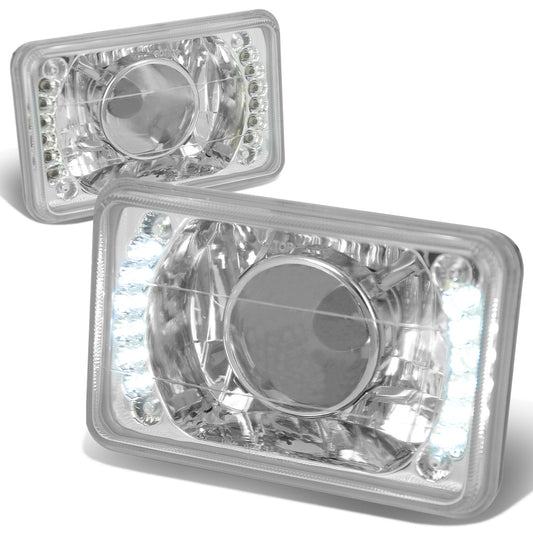 FAROS 4 X 6 RECTANGLE - PROJECTOR - LED - CLEAR - H4 LOW BEAM / HIGH BEAM