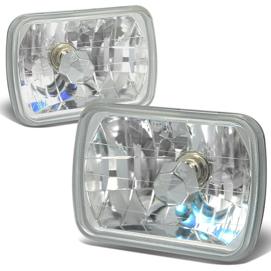 FAROS 7 X 6 RECTANGLE - DIAMOND - CLEAR - H4 LOW BEAM / HIGH BEAM