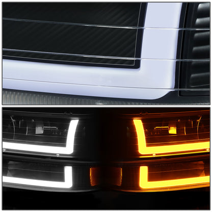 FAROS 99-02 CHEVY SILVERADO/AVALANCHE//WHITE HOOD, YELLOW REVERSE, BLACK BOTTOM WATER BURST FLASH GUIDE,4P