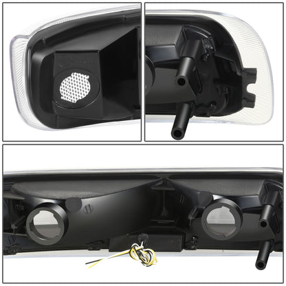 FAROS 99-02 CHEVY SILVERADO/AVALANCHE//WHITE HOOD, WHITE REVERSE, BLACK BOTTOM WATER BURST FLASH GUIDE,4P