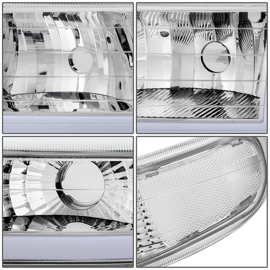 FAROS 99-02 CHEVY SILVERADO/AVALANCHE//WHITE HOOD, WHITE REVERSE, BRIGHT BOTTOM WATER FLASH GUIDE,4P