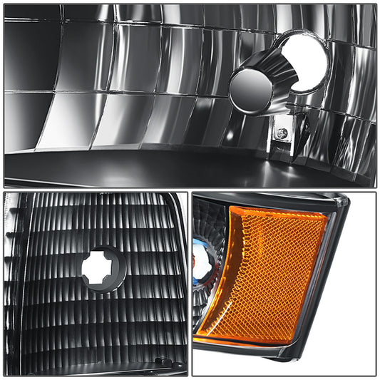 FAROS 92-96 BRONCO F150 F250 F350//WHITE HOOD, YELLOW, BLACK, WATER FLASH GUIDE,6P