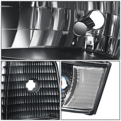 FAROS 92-96 BRONCO F150 F250 F350//WHITE HOOD, WHITE REVERSE, BLACK BASE, WATER FLASH GUIDE,6P