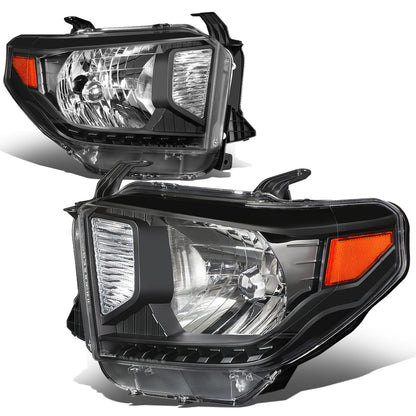 FAROS 14-18 TOYOTA TUNDRA - BLACK HOUSING / AMBER CORNER - H4 HIGH / LOW BEAM BULBS