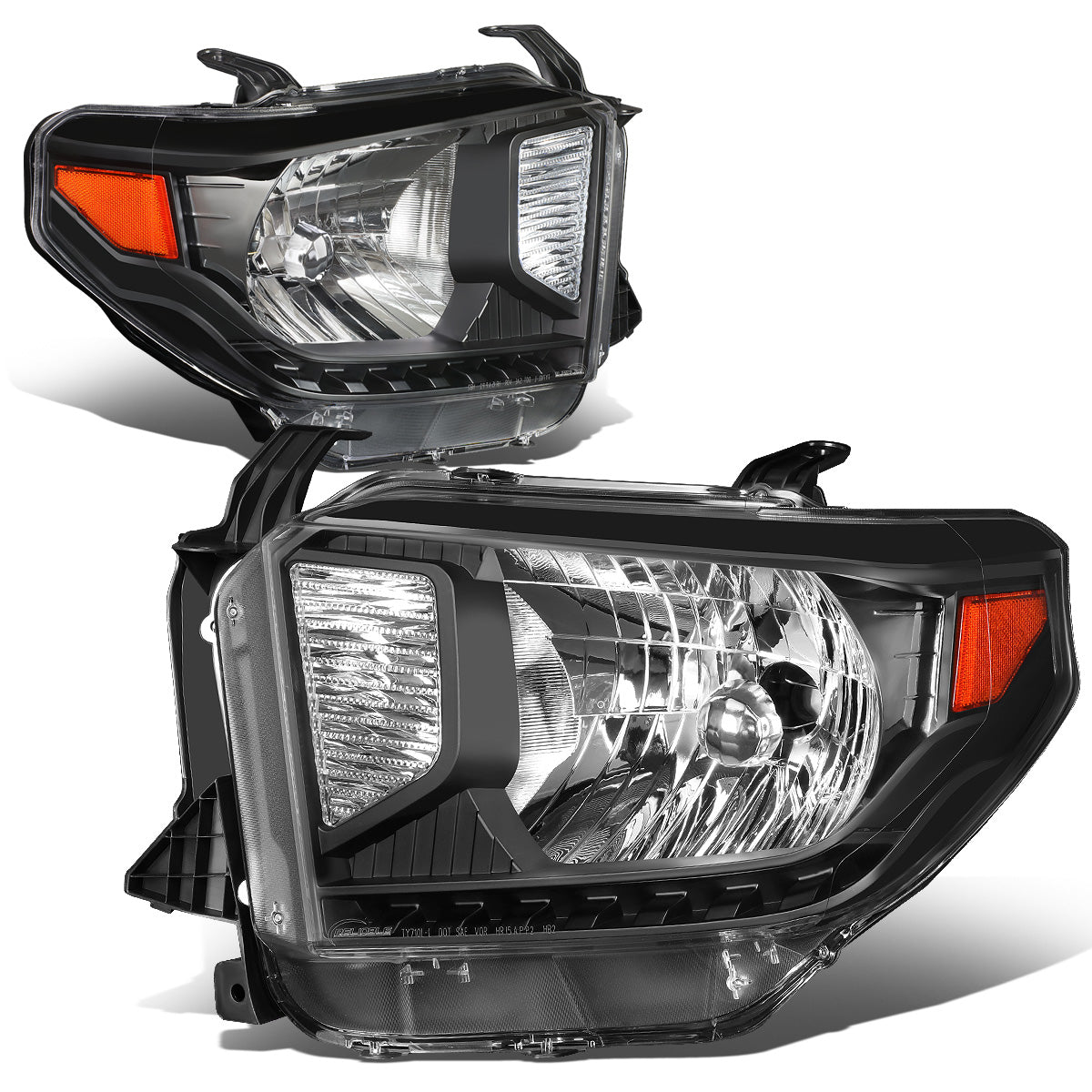 FAROS 14-18 TOYOTA TUNDRA - BLACK HOUSING / AMBER CORNER - H4 HIGH / LOW BEAM BULBS