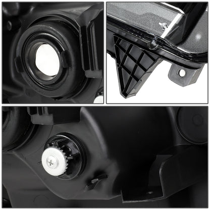 FAROS 14-18 TOYOTA TUNDRA - BLACK HOUSING / AMBER CORNER - H4 HIGH / LOW BEAM BULBS