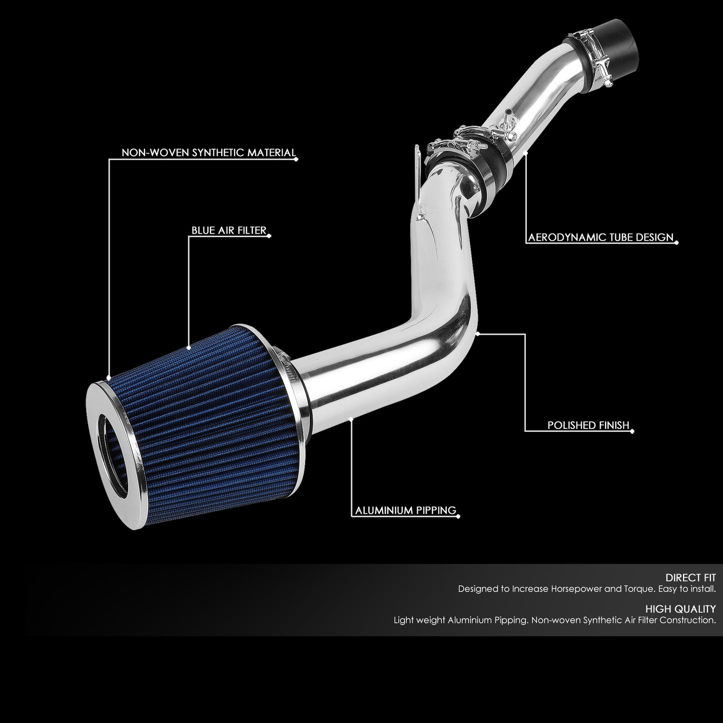 FILTRO DE ALTO FLUJO 03-08 HYUNDAI TIBURON 2.7L V6 - W/ BLUE FILTER