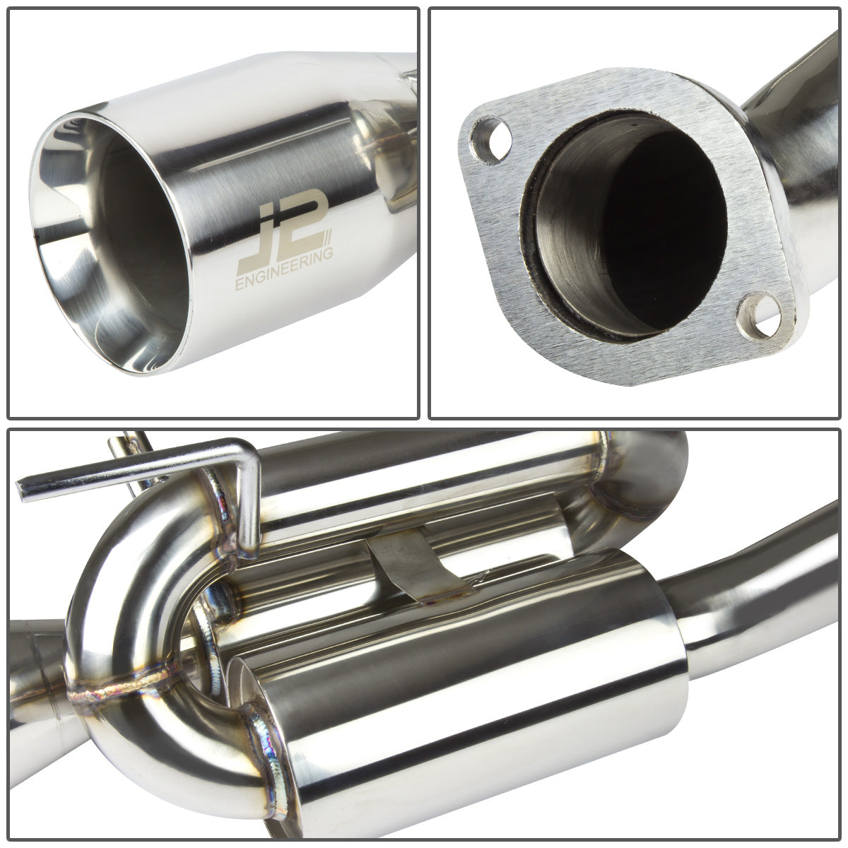 CATBACK CATBACK - STAINLESS STEEL - 12-13 FIAT 500 - TWIN LOOP - 26.5LBS