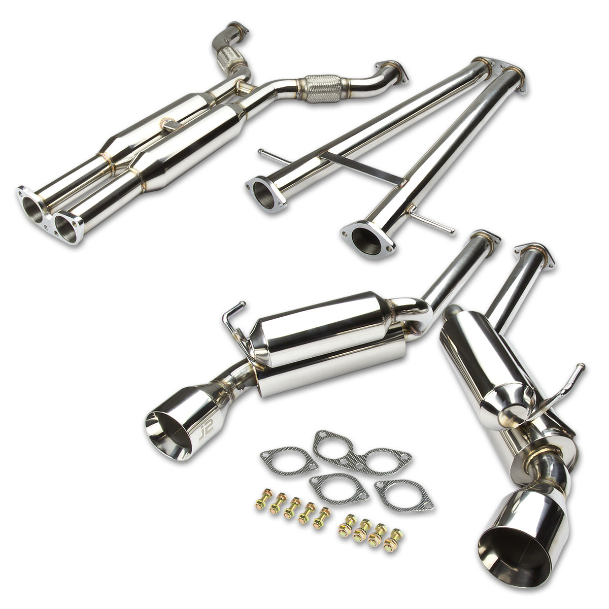 CATBACK CATBACK - STAINLESS STEEL - 07-13 INFINITI G37 COUPE - DUAL - HP - RT - 65LBS