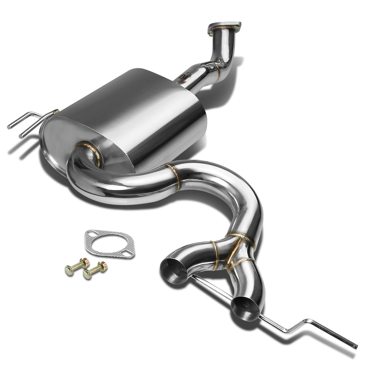 CATBACK AXELBACK - STAINLESS STEEL - 12-14 HYUNDAI VELOSTER - REUSES OEM EXHAUST TIP