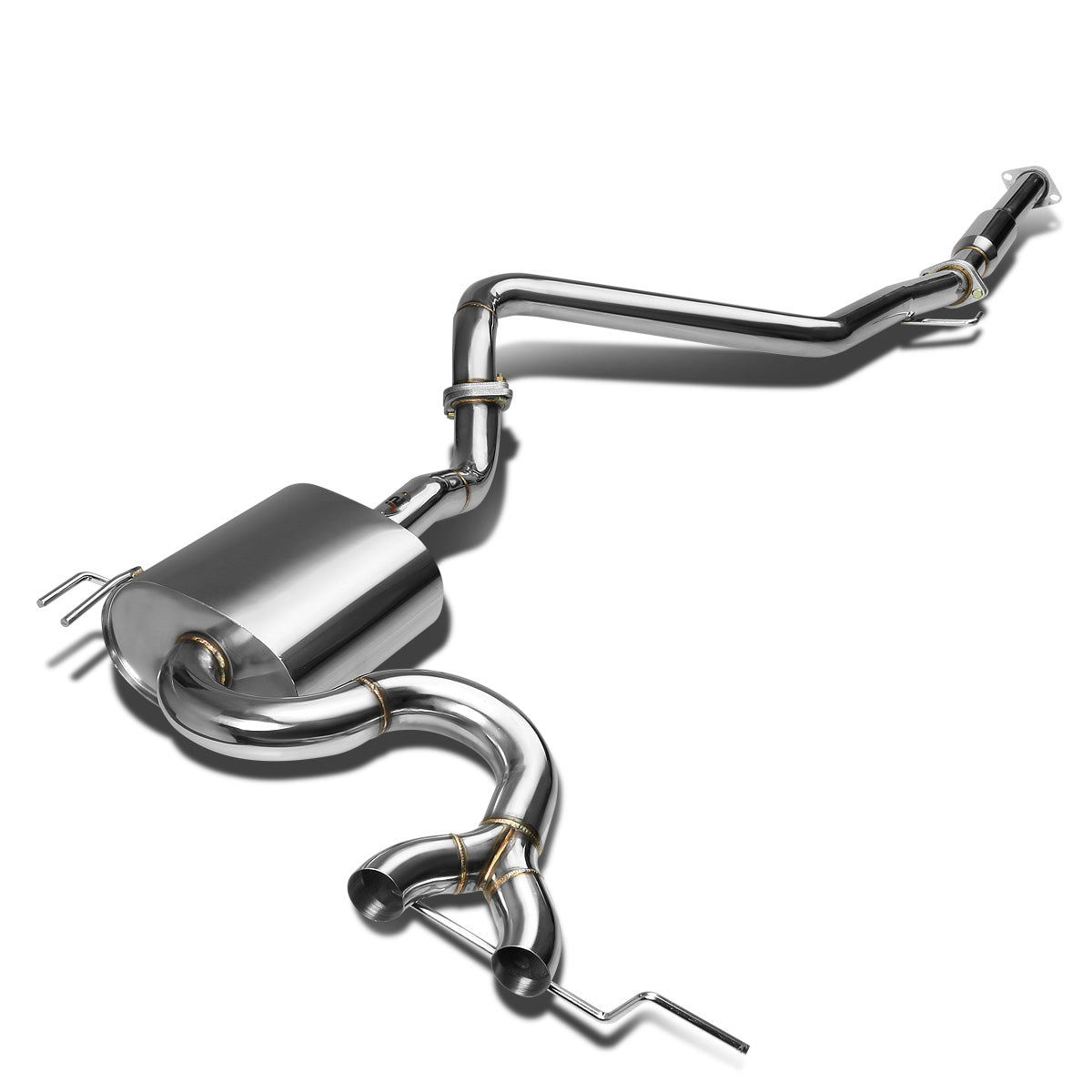 CATBACK CATBACK - STAINLESS STEEL - 12-14 HYUNDAI VELOSTER - RESUSES OEM EXHAUST TIP