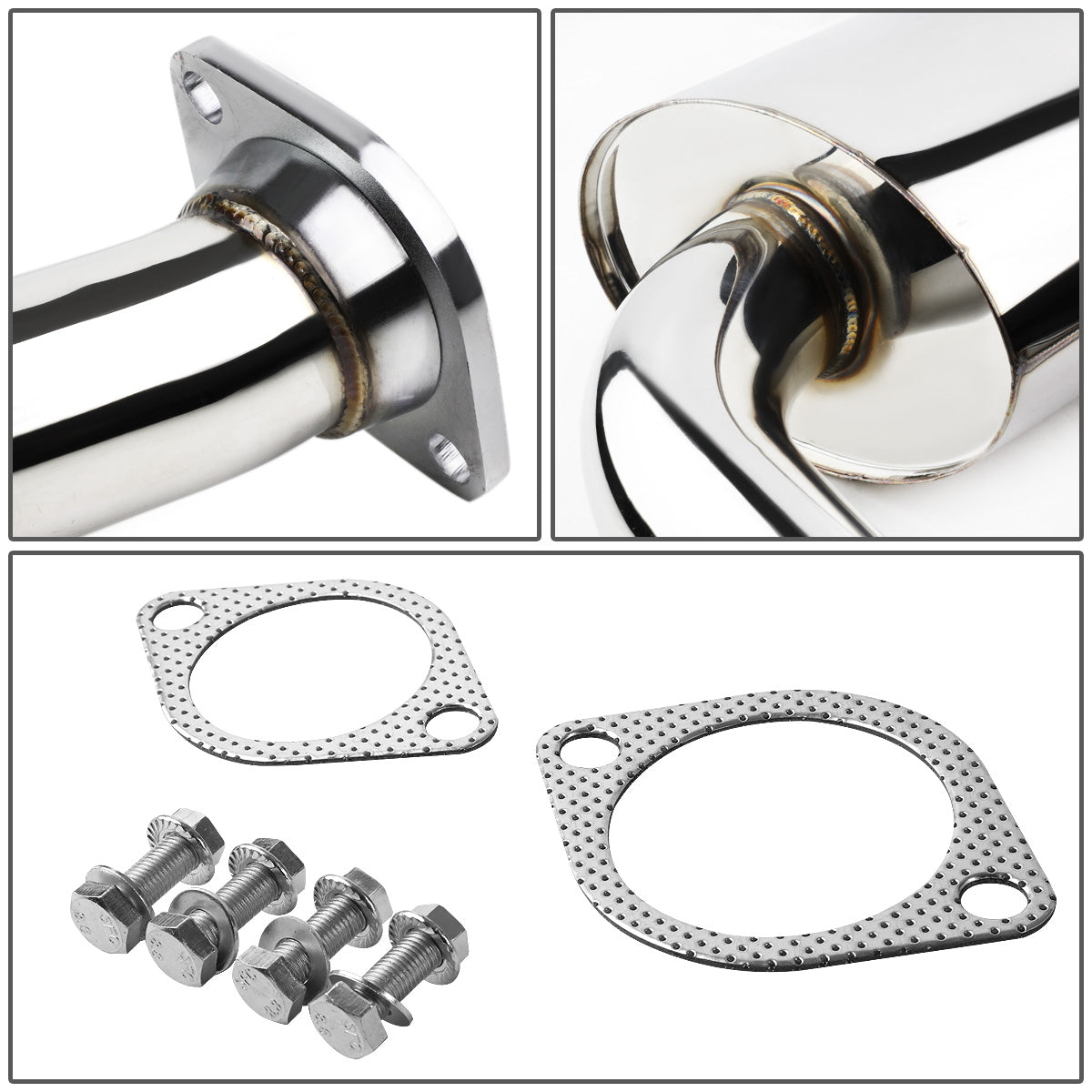 CATBACK CATBACK - STAINLESS STEEL - 01-05 LEXUS IS300 - OEM STYLE - 4" ROLLED TIP