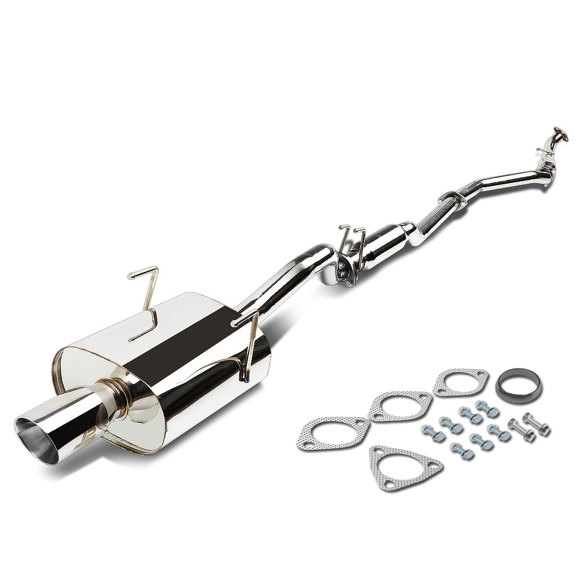 CATBACK CATBACK - STAINLESS STEEL - 01-05 HONDA CIVIC LX/DX/HX 1.7L SOHC - 3.5" ROUND TIP