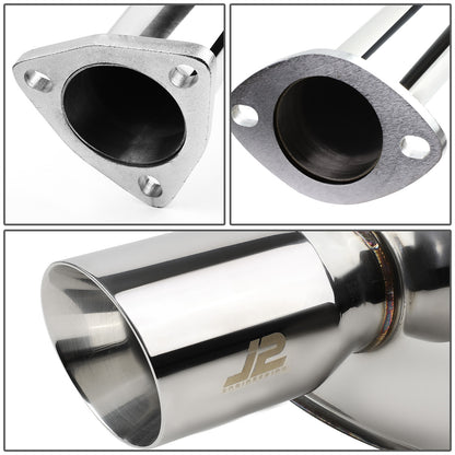 CATBACK CATBACK - STAINLESS STEEL - 01-05 HONDA CIVIC LX/DX/HX 1.7L SOHC - 3.5" ROUND TIP