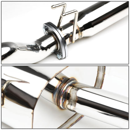 CATBACK CATBACK - STAINLESS STEEL - 01-05 HONDA CIVIC LX/DX/HX 1.7L SOHC - 3.5" ROUND TIP