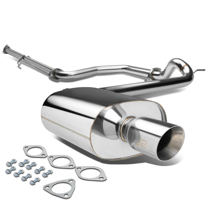 CATBACK CATBACK - STAINLESS STEEL - SINGLE ROLLED TIP - 88-91 HONDA CIVIC 4-DOOR