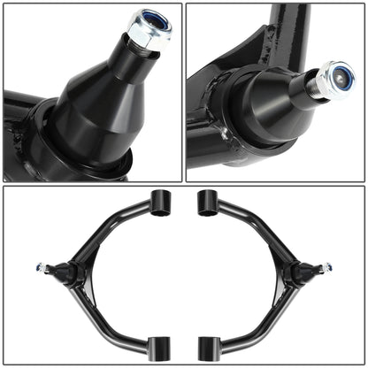 HORQUILLAS 11-19 CHEVOLET SILVERADO 2500HD 8-LUG / 11-19 GMC SIERRA 2500HD 3500HD 8-LUG - 2-4" LIFT FRONT UPPER CONTROL ARMS,BLACK+BLACK