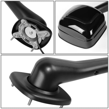 RETROVISOR HOOD MIRROR - 08-17 FREIGHTLINER CASCADIA - MARKER/ TURN SIGNAL LIGHTS NEED TO BE WIRED INTO EXISTING LIGHTING HARNESS - MANUAL - L-STYLE SEQUENTIAL LED - BLACK