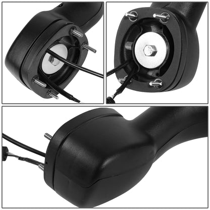 RETROVISOR HOOD MIRROR - 11-21 KENWORTH T680 / 13-21 PETERBILT 579 / 11-18 PETERBILT 587 - MARKER/ TURN SIGNAL LIGHTS NEED TO BE WIRED INTO EXISTING LIGHTING HARNESS - MANUAL - AMBER CHASING LED L-PATTERN - CHROME