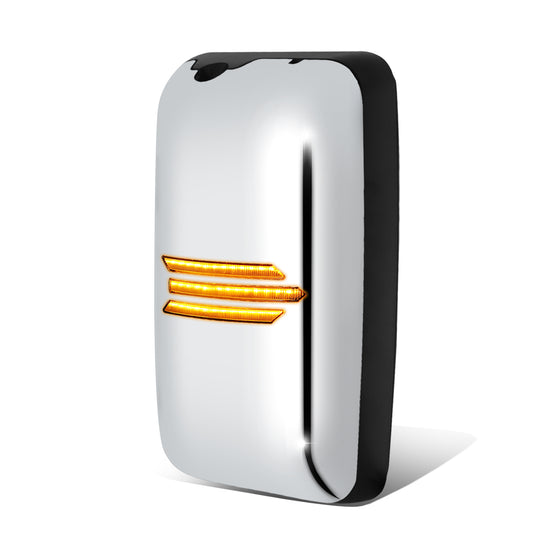 RETROVISOR MIRROR WITH LED   (HINO DOOR MIRROR)  CHROME  12V   BIG MIRROR