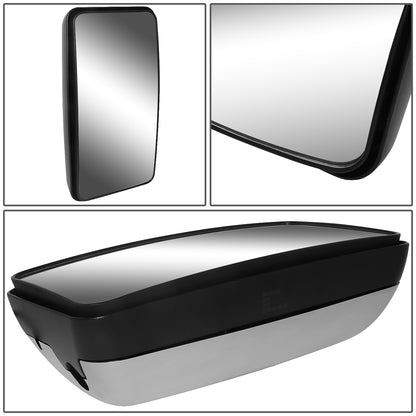 RETROVISOR MIRROR - HINO - LED TURN SIGNAL - 24V - BIG - LEFT OR RIGHT - CHROME