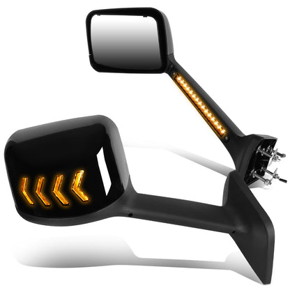 RETROVISOR HOOD MIRROR - 18-22 INTERNATIONAL HARVESTER MV MV607 / 18-22 INTERNATIONAL HARVESTER RH613 / 18-22 INTERNATIONAL HARVESTER HV HV507 HV513 HV607 HV613 / 18-22 INTERNATIONAL HARVESTER LT LT625 - MARKER & TURN SIGNAL LIGHTS NEED TO BE WIRED INTO