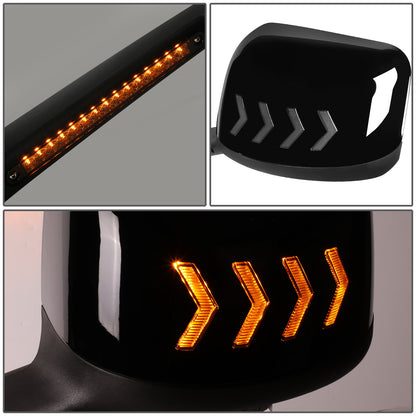 RETROVISOR HOOD MIRROR - 18-22 INTERNATIONAL HARVESTER MV MV607 / 18-22 INTERNATIONAL HARVESTER RH613 / 18-22 INTERNATIONAL HARVESTER HV HV507 HV513 HV607 HV613 / 18-22 INTERNATIONAL HARVESTER LT LT625 - MARKER & TURN SIGNAL LIGHTS NEED TO BE WIRED INTO