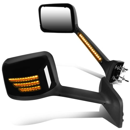 RETROVISOR HOOD MIRROR - 18-22 INTERNATIONAL HARVESTER MV MV607 / 18-22 INTERNATIONAL HARVESTER RH613 / 18-22 INTERNATIONAL HARVESTER HV HV507 HV513 HV607 HV613 / 18-22 INTERNATIONAL HARVESTER LT LT625 - MARKER & TURN SIGNAL LIGHTS NEED TO BE WIRED INTO