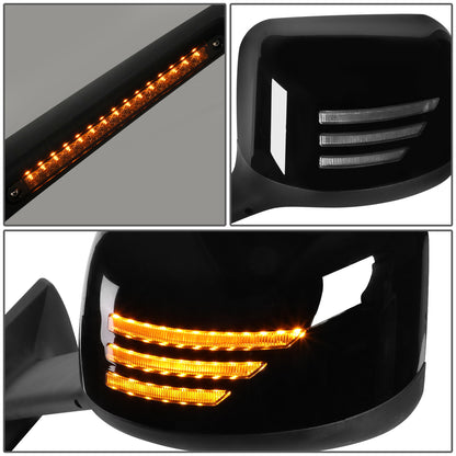 RETROVISOR HOOD MIRROR - 18-22 INTERNATIONAL HARVESTER MV MV607 / 18-22 INTERNATIONAL HARVESTER RH613 / 18-22 INTERNATIONAL HARVESTER HV HV507 HV513 HV607 HV613 / 18-22 INTERNATIONAL HARVESTER LT LT625 - MARKER & TURN SIGNAL LIGHTS NEED TO BE WIRED INTO