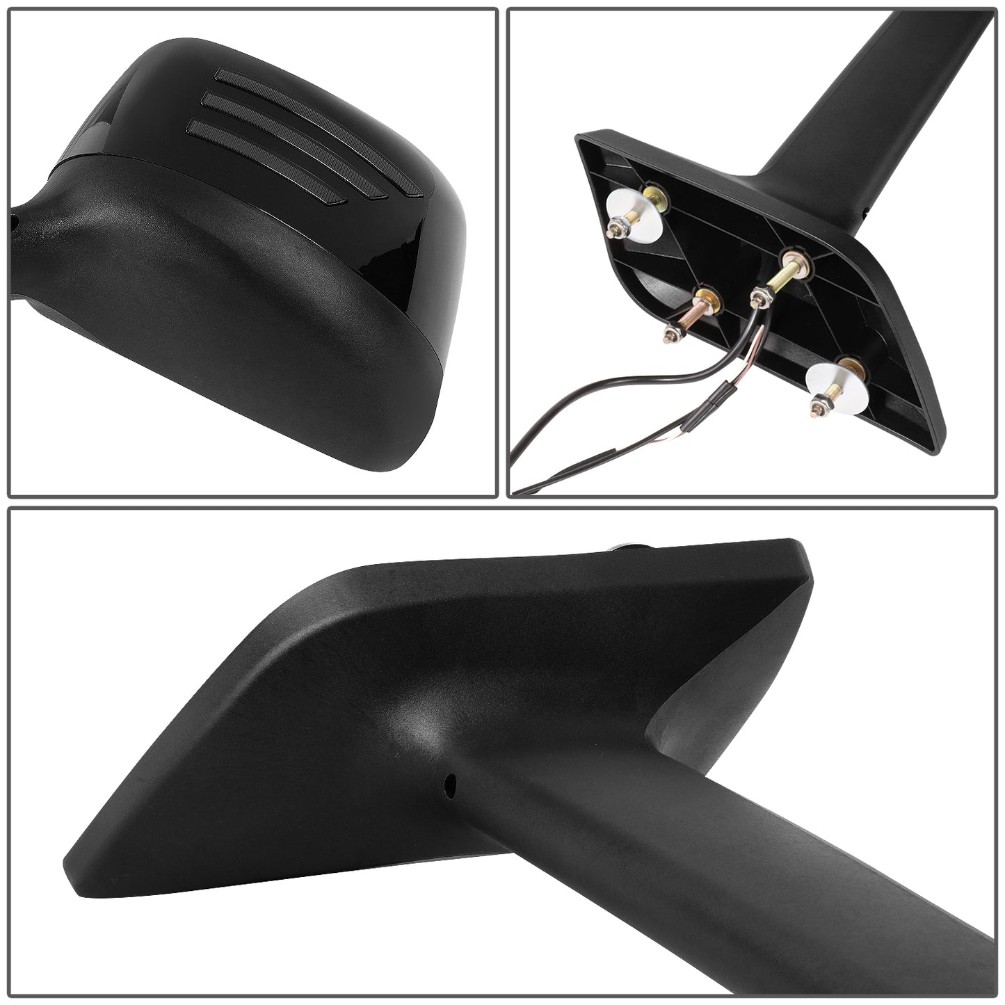 RETROVISOR HOOD MIRROR - 18-22 INTERNATIONAL HARVESTER MV MV607 / 18-22 INTERNATIONAL HARVESTER RH613 / 18-22 INTERNATIONAL HARVESTER HV HV507 HV513 HV607 HV613 / 18-22 INTERNATIONAL HARVESTER LT LT625 - MARKER & TURN SIGNAL LIGHTS NEED TO BE WIRED INTO