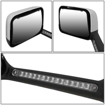 RETROVISOR HOOD MIRROR - 18-22 INTERNATIONAL HARVESTER MV MV607 / 18-22 INTERNATIONAL HARVESTER RH613 / 18-22 INTERNATIONAL HARVESTER HV HV507 HV513 HV607 HV613 / 18-22 INTERNATIONAL HARVESTER LT LT625 - MARKER & TURN SIGNAL LIGHTS NEED TO BE WIRED INTO
