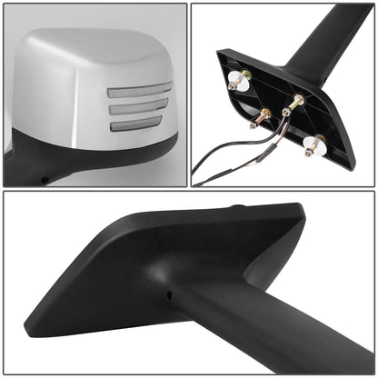 RETROVISOR HOOD MIRROR - 18-22 INTERNATIONAL HARVESTER MV MV607 / 18-22 INTERNATIONAL HARVESTER RH613 / 18-22 INTERNATIONAL HARVESTER HV HV507 HV513 HV607 HV613 / 18-22 INTERNATIONAL HARVESTER LT LT625 - MARKER & TURN SIGNAL LIGHTS NEED TO BE WIRED INTO