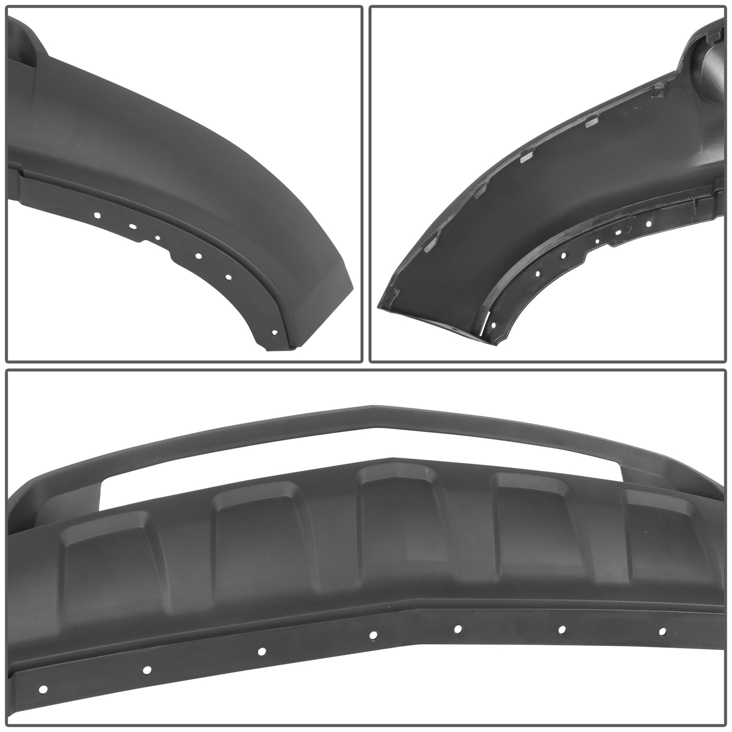 ACCESORIO DEFENSA FACIA 12-15 CHEVROLET EQUINOX - FITS WITHOUT PARKING AID SENSOR HOLES - FOR MODELS WITHOUT CHROME PACKAGE