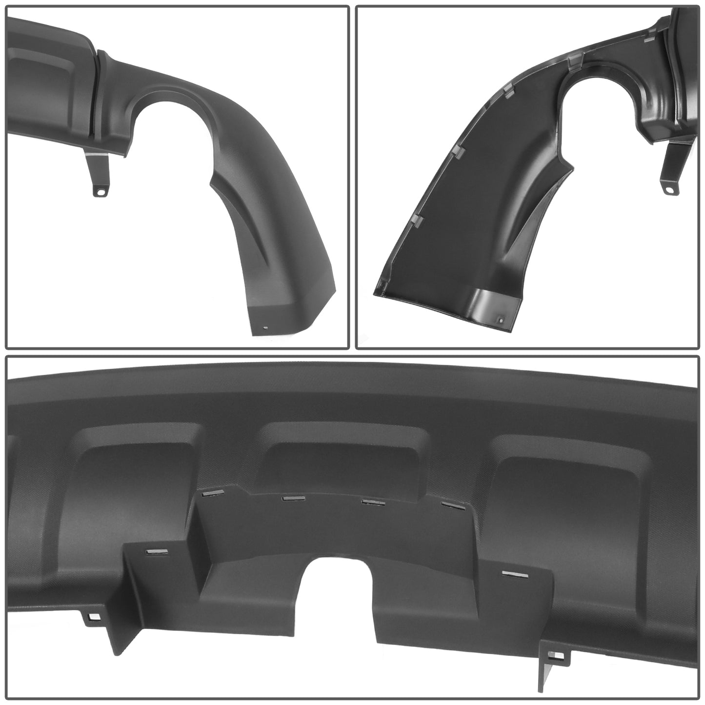 ACCESORIO DEFENSA FACIA 10-15 CHEVROLET EQUINOX 2010-2015 - FITS LT - FITS FOR MODELS WITHOUT CHROME PACKAGE - FITS WITH DUAL EXHAUST HOLES - FITS WITHOUT TOW HOOK HOLE & MOLDING HOLES - FITS WITHOUT PARKING AID SENSOR HOLES