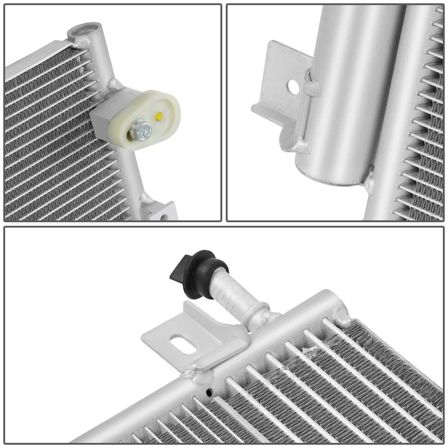 CONDENSADOR FORD EDGE 2015-2018 / LINCOLN MKX 2016-2018 - FOR 3.5L 3.7L MODELS - ALUMINUM - SILVER