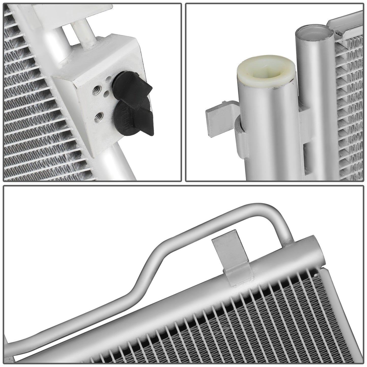 CONDENSADOR HYUNDAI TUCSON 2016-2018 - 1.6L MODELS - ALUMINUM - SILVER