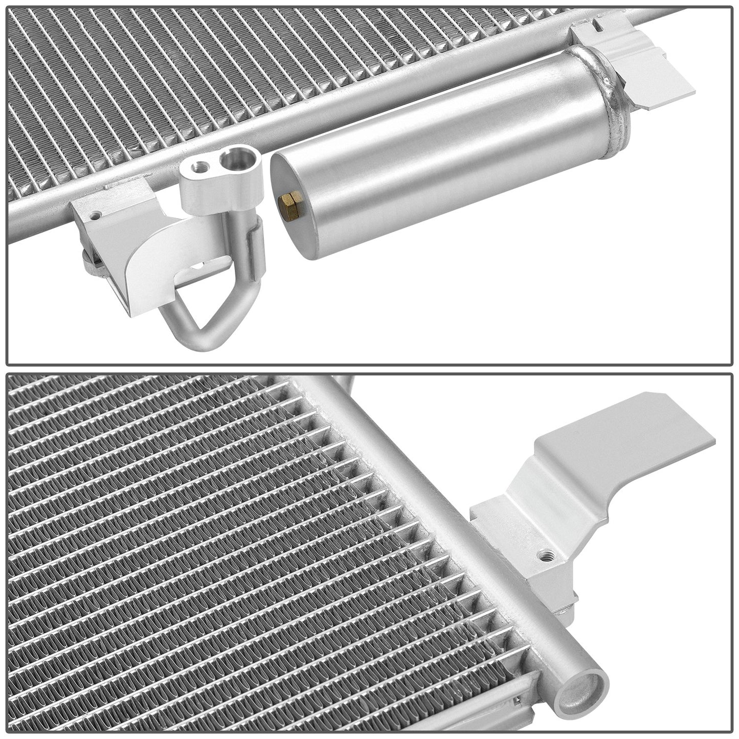 CONDENSADOR NISSAN TITAN XD 2016-2019 - FITS 5.6 V8 MODEL - ALUMINUM - SILVER