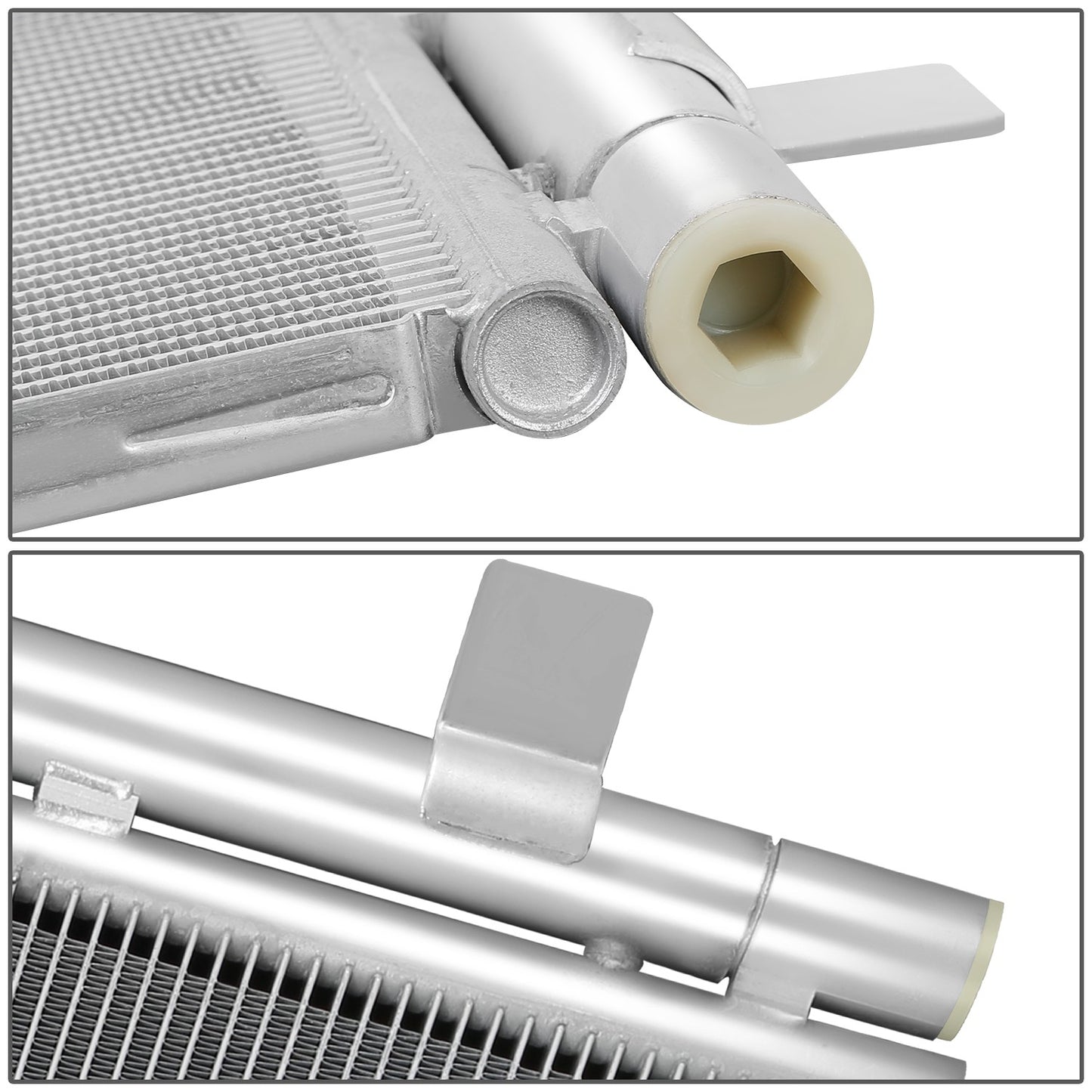 CONDENSADOR CHEVROLET EQUINOX 2018-2024 - GMC TERRAIN 2018-2024 - ALUMINUM - SILVER