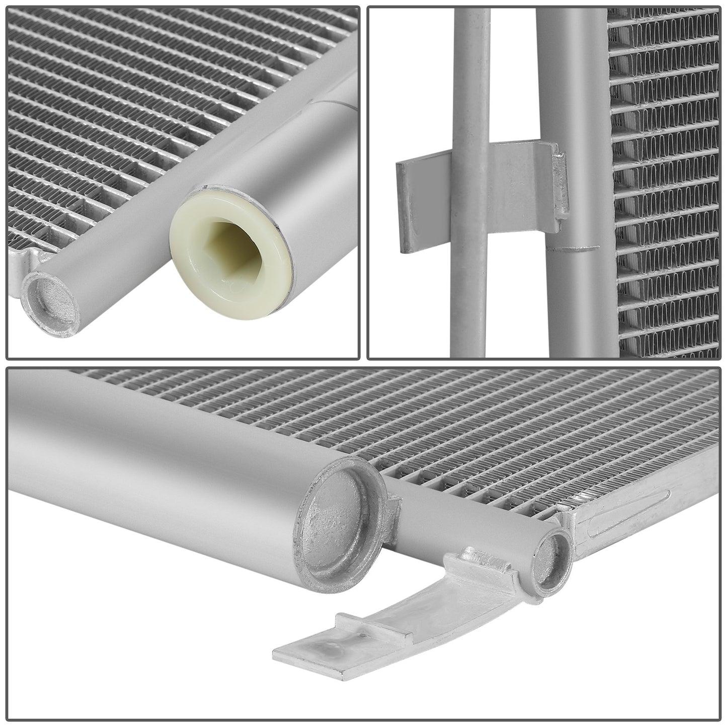 CONDENSADOR HYUNDAI SANTA FE 2019-2020 - FOR 2.4L MODEL - ALUMINUM - SILVER