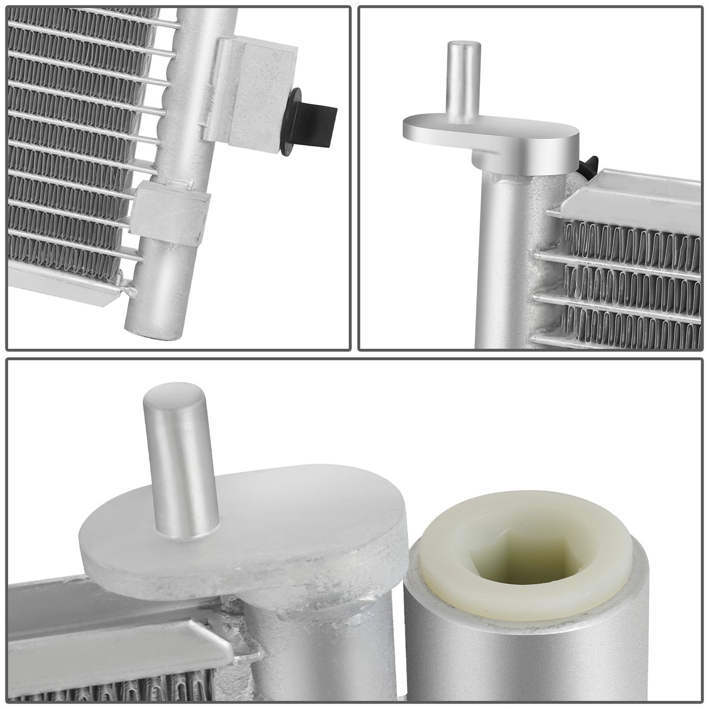 CONDENSADOR HONDA CIVIC 2006-2011 - FOR 1.8L COUPE MODEL - ALUMINUM - SILVER