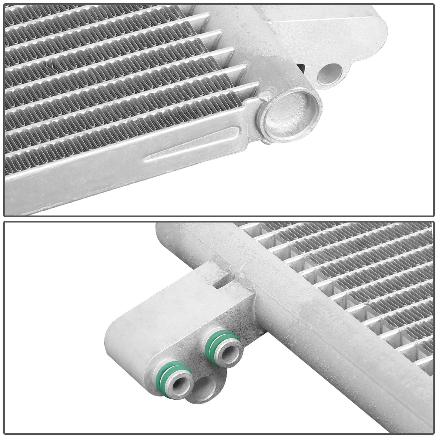 CONDENSADOR JEEP WRANGLER 2007-2011 - FOR MANUAL TRANSMISSION MODEL - ALUMINUM - SILVER