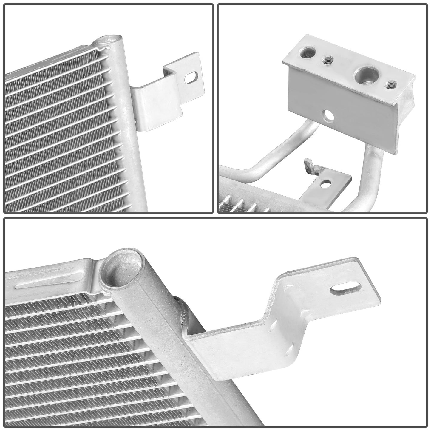 CONDENSADOR JEEP WRANGLER 2007-2011 - FOR MANUAL TRANSMISSION MODEL - ALUMINUM - SILVER