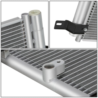 CONDENSADOR FORD EDGE 2007-2010 / LINCOLN MKX 2007-2010 - ALUMINUM - SILVER