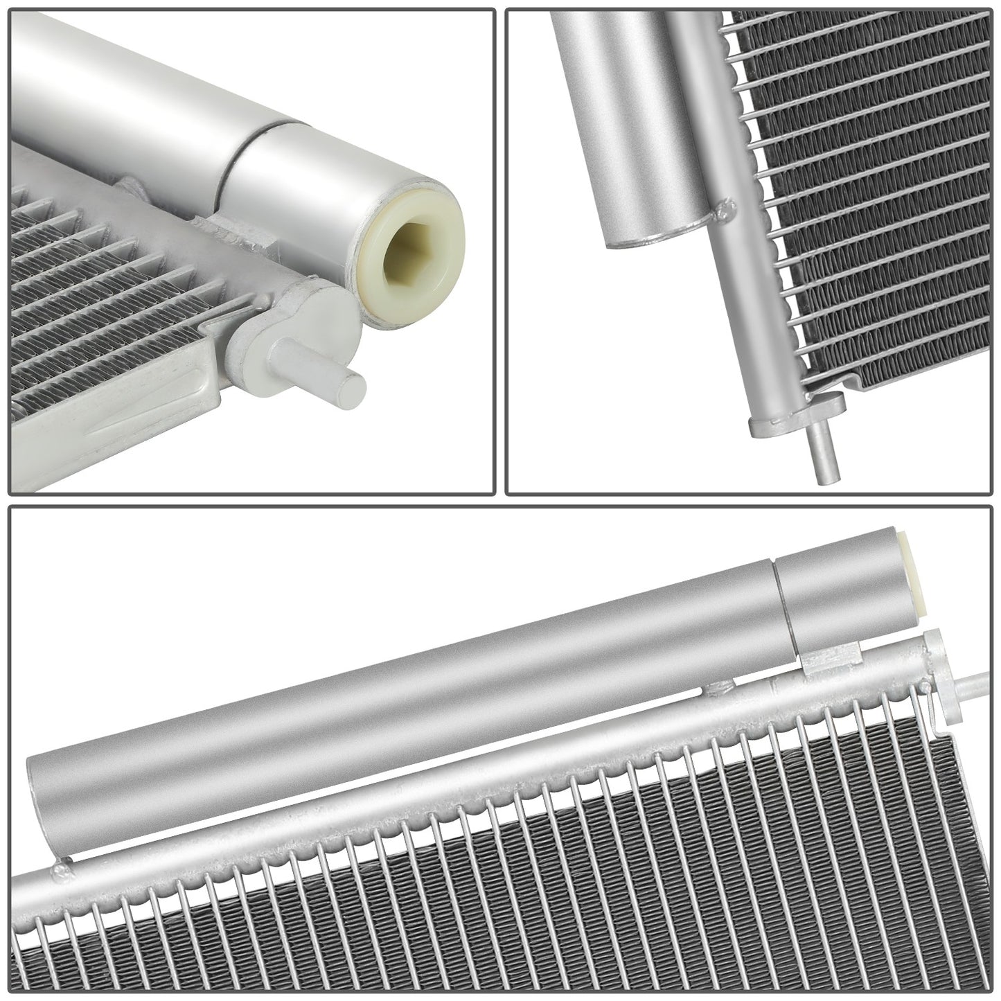 CONDENSADOR PONTIAC VIBE 2009-2010 / SCION TC 2011-2016 / SCION XB 2008-2015 / TOYOTA COROLLA 2009-2019 / TOYOTA MATRIX 2009-2014 - ALUMINUM - SILVER