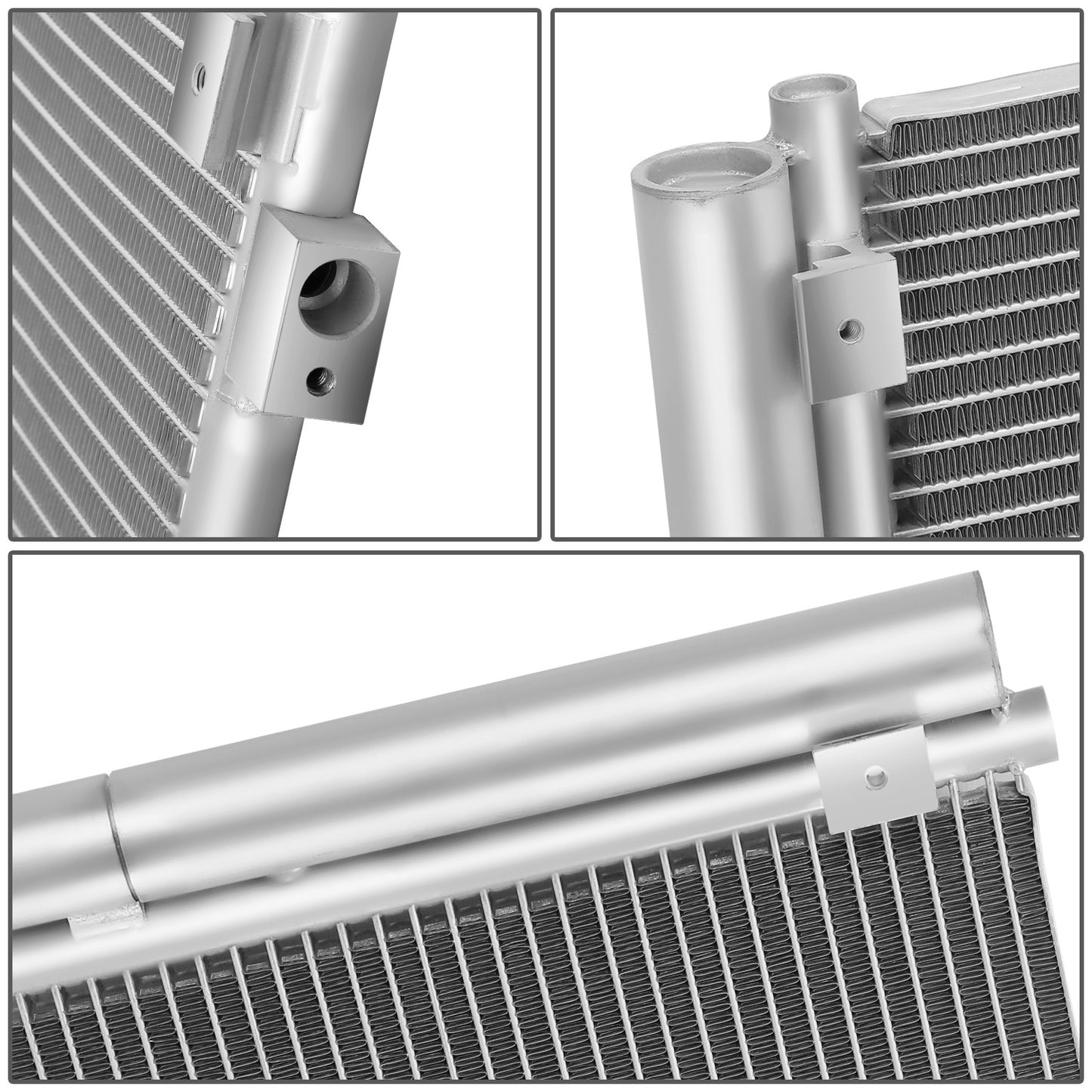 CONDENSADOR SUBARU CROSSTREK 2016-2017 / SUBARU FORESTER 2009-2013 / SUBARU IMPREZA 2008-2016 / SUBARU XV CROSSTREK 2013-2015 - ALUMINUM - SILVER