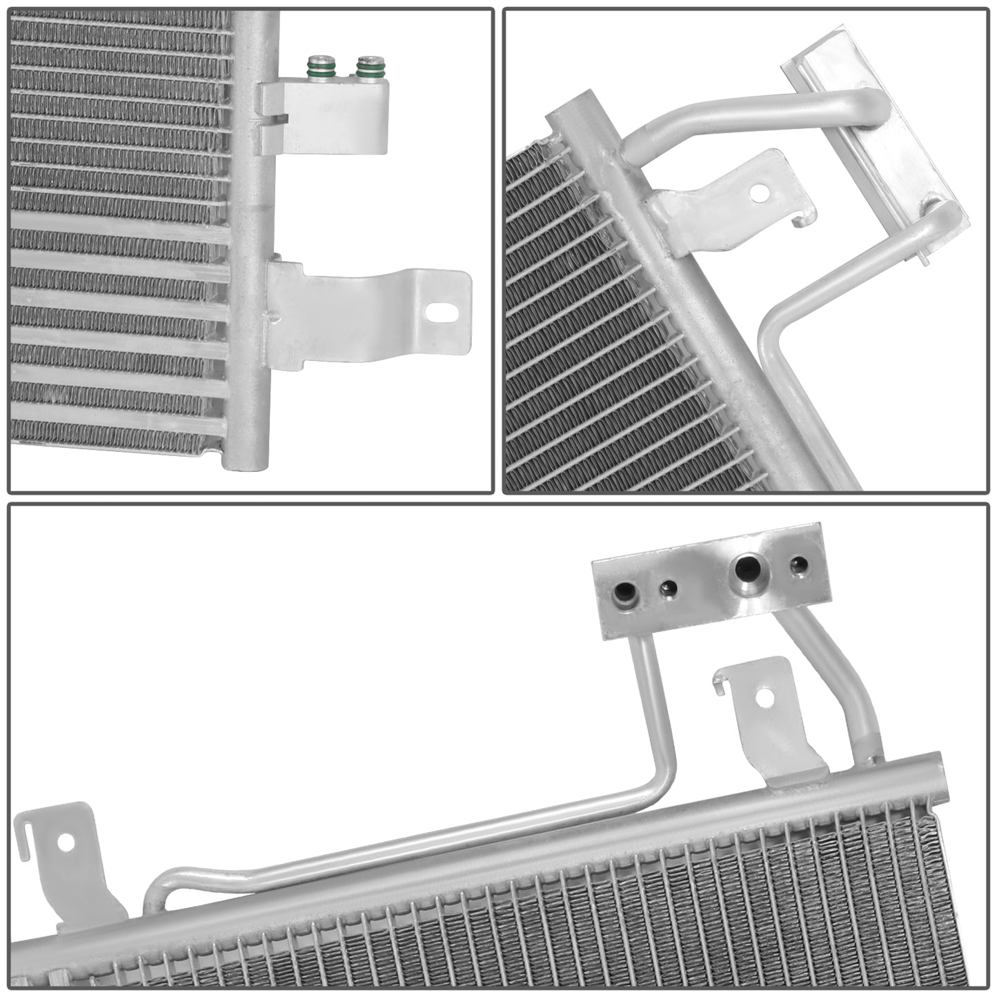 CONDENSADOR JEEP WRANGLER 2007-2011 - FOR AUTOMATIC TRANSMISSION MODEL - ALUMINUM - SILVER