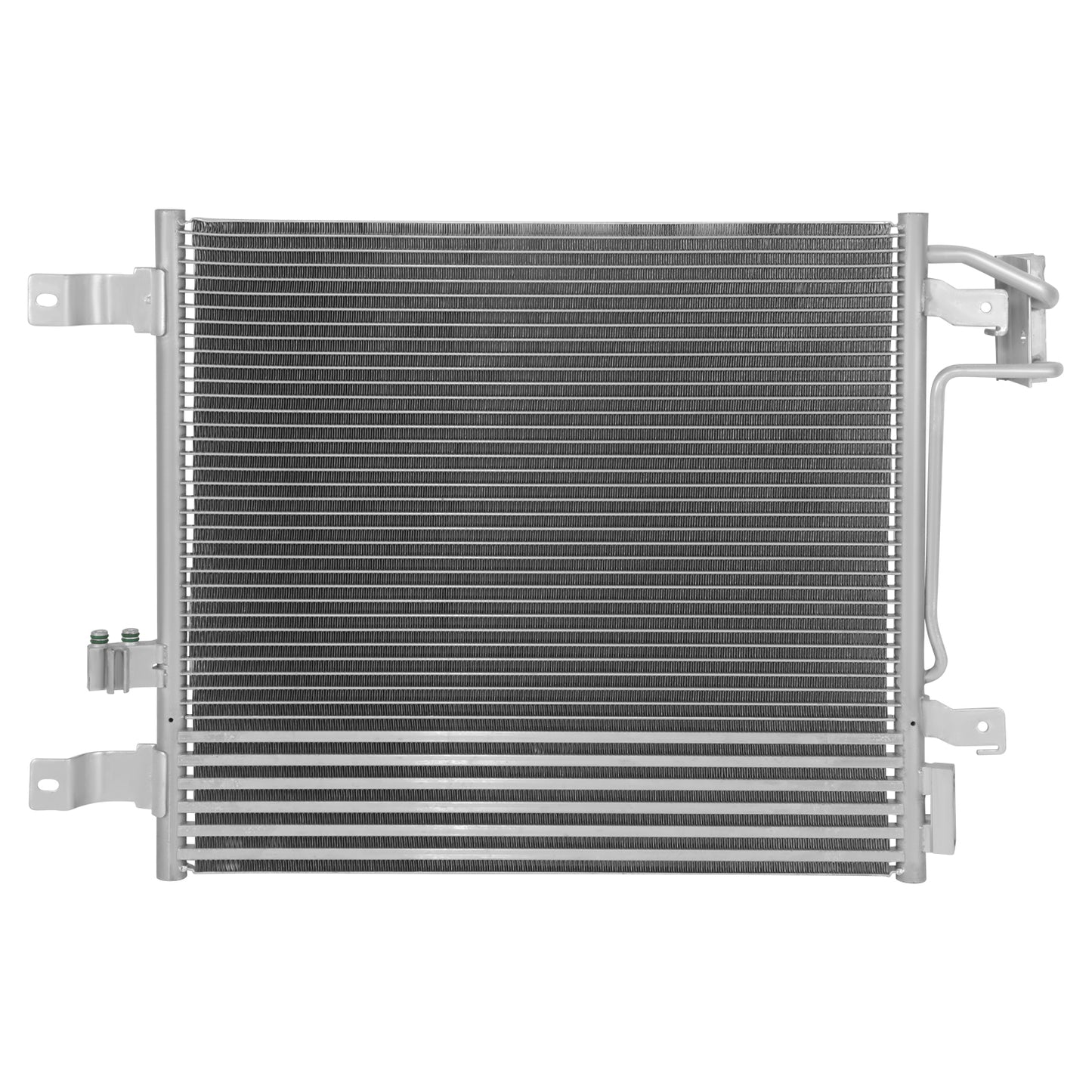 CONDENSADOR JEEP WRANGLER 2007-2011 - FOR AUTOMATIC TRANSMISSION MODEL - ALUMINUM - SILVER